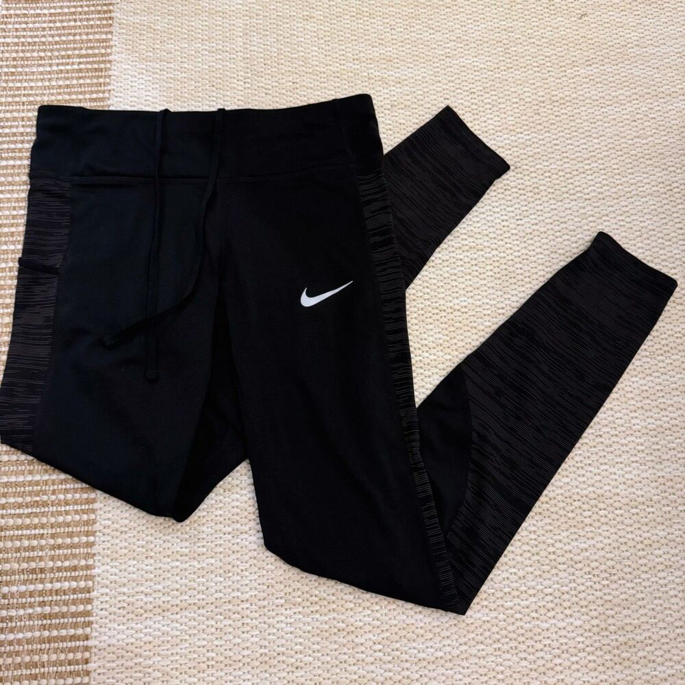 Nike Racer Warm Women's L Large Black Dri-FIT Running Tights Leggings CD8212-010